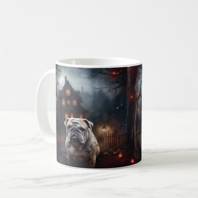 Mug Peur d'Halloween Bulldog (Devant gauche)
