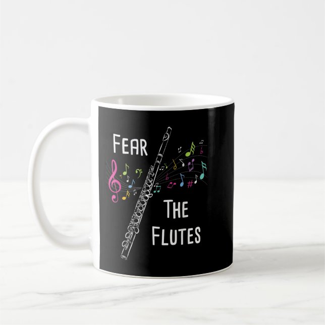 Mug Peur Flûtes - Flûte Joueur Flûte Marching Ba (Gauche)