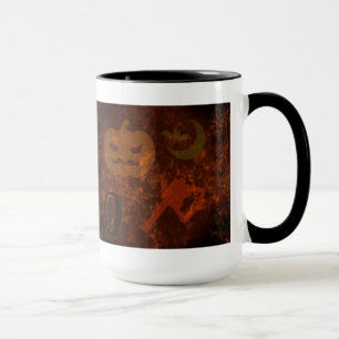 Mug Peurs d'Halloween sur Eerie Arrière - plan