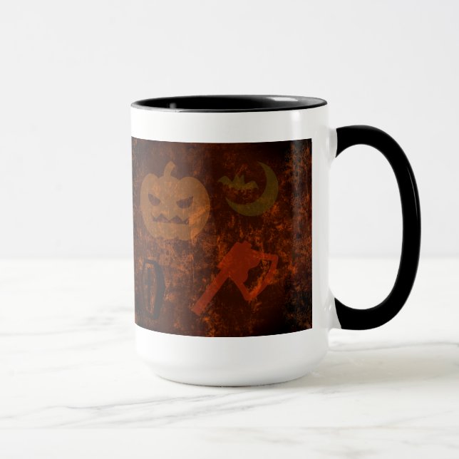 Mug Peurs d'Halloween sur Eerie Arrière - plan (Droite)
