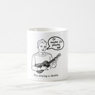 Mug Peut-être il me joue (l'ukulélé)