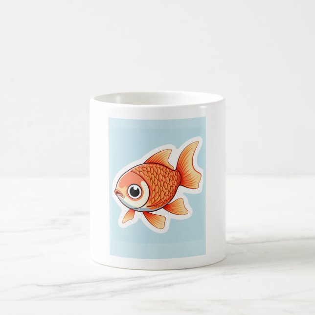 Mug Pez Dorado Kawaii (Centre)