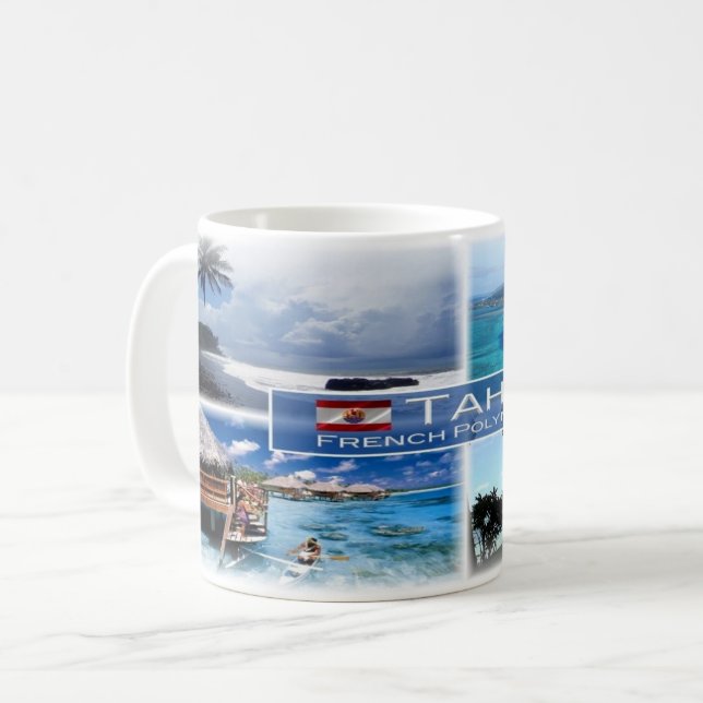 Mug PF Polynésie française - Tahiti - (Devant gauche)