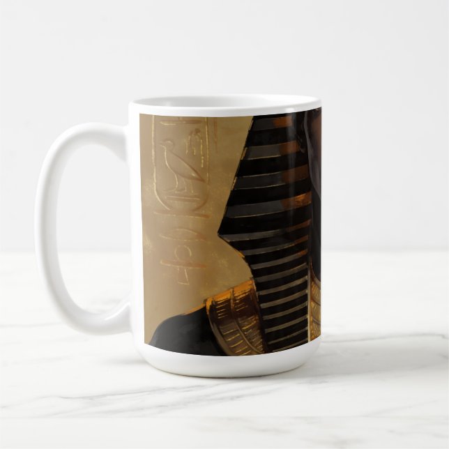 Mug Pharaoh Energy — Ancient African King Modern Art (Gauche)
