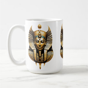 Mug Pharaon d'or en Regal Headdress Art