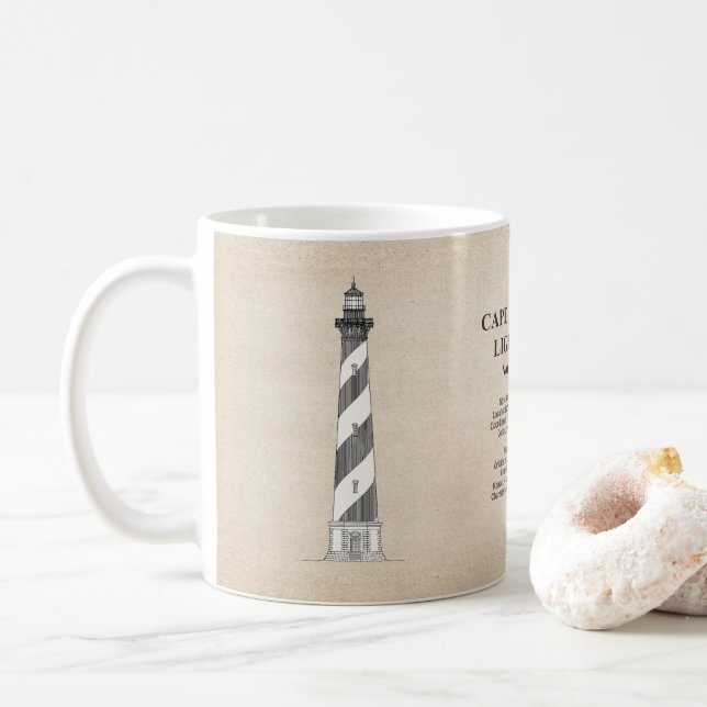 Mug Phare de Cape Hatteras - Caroline du Nord - SBD (Avec donut)