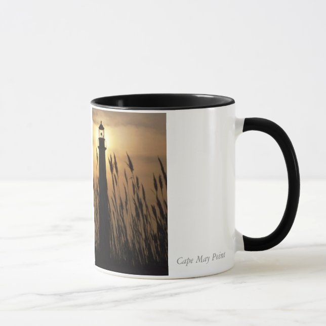 Mug Phare de Cape May NJ au coucher du soleil (Droite)