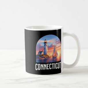 Mug Phare de Connecticut Voilier Souvenir Océan Mer