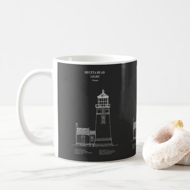 Mug Phare de Heceta Head - Oregon - PD (Avec donut)