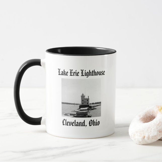 Mug Phare de Lake Erie (Avec donut)