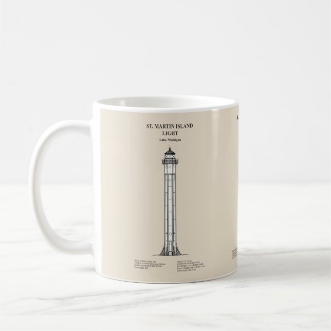 Mug Phare de l'île St Martin - Michigan - SBD (Gauche)
