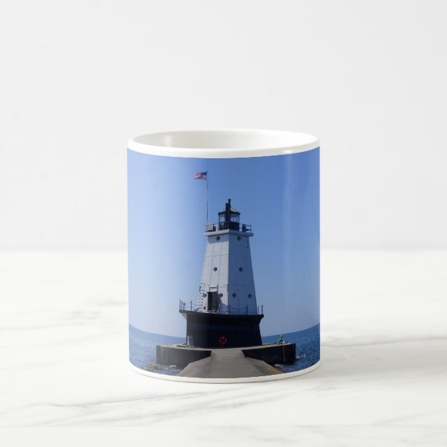 Mug Phare de North Pierhead, Ludington, MI (Centre)