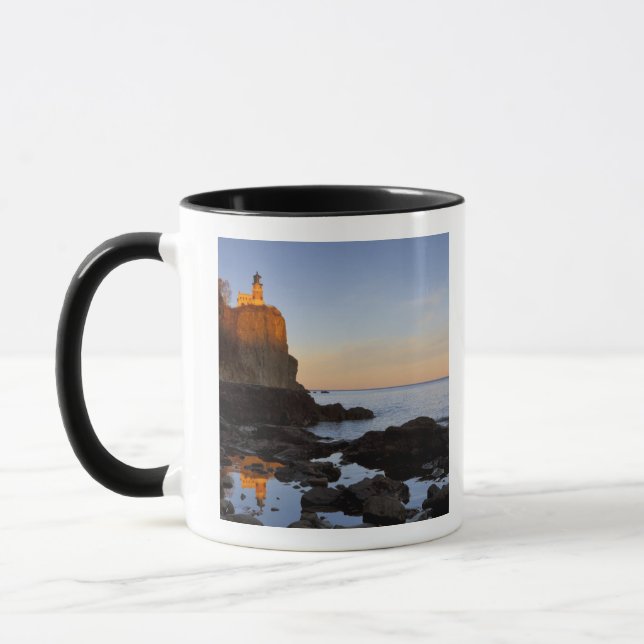Mug Phare de Split Rock près du coucher de soleil (Gauche)