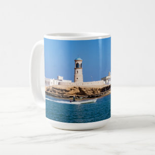 Mug Phare de Sur avec bateau de pêche - Sur, Oman