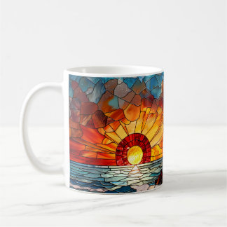 Mug Phare de verre tendu Lever du soleil