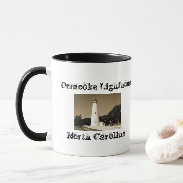 Mug Phare d'Ocracoke (Avec donut)