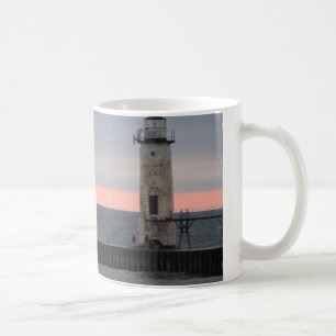 Mug Phare et vue de coucher du soleil