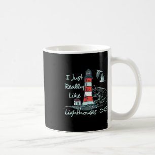 Mug Phare Je aime vraiment les phares au bord de la me