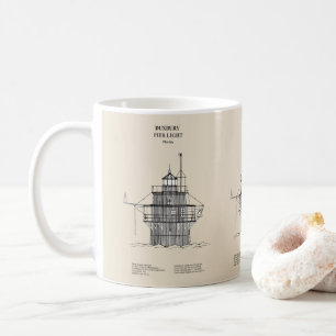 Mug Phare lumineux de Duxbury Pier - Massachusetts - S