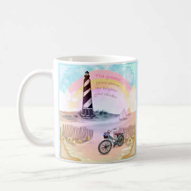 Mug Phare orageux à vélo  (Gauche)