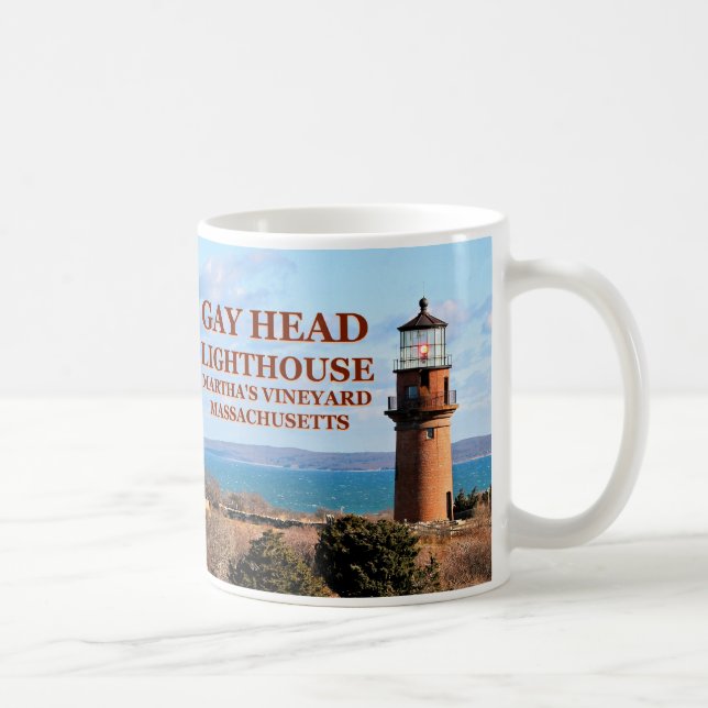 Mug Phare principal gai, Martha's Vineyard mA (Droite)