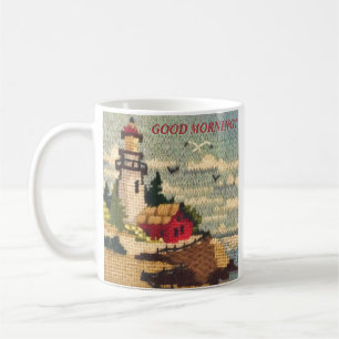 MUG PHARE TEXTUELLE DE BORD DE MER PAISIBLE 