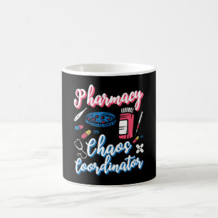 Mug Pharmacie Chaos Coordinateur Pharmaciste Technicie