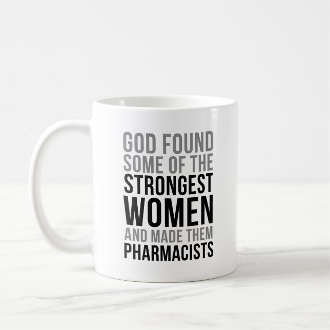 Mug Pharmacie féminine la plus forte (Gauche)
