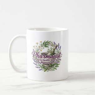 Mug Pharmacien organisant une apothicairerie botanique