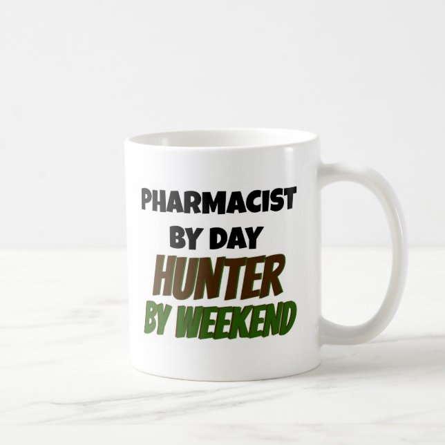 Mug Pharmacien par chasseur de jour par week-end (Droite)