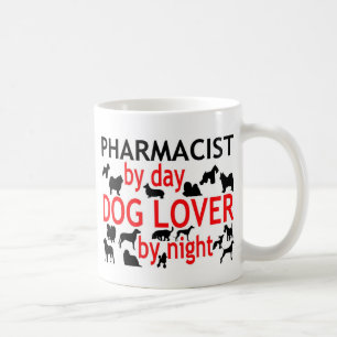 Mug Pharmacien par jour Amoureux des chiens par nuit