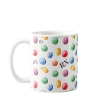 Pharmacien Pills Aquarelle Symbole RX