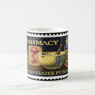 Mug Pharmaciens Timbre Rx~Pharmacien ~Druggist~Apothec