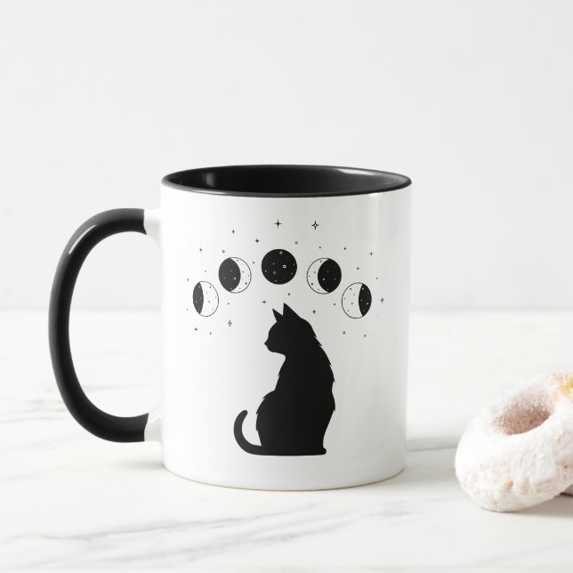 Mug Phases de chat mystique (Avec donut)