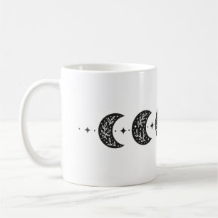 Mug Phases de lune florale