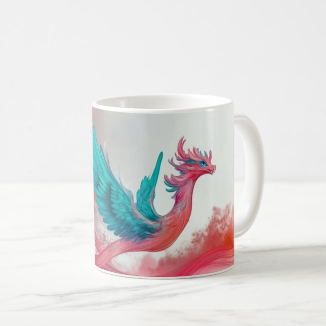 Mug phénix, un oiseau mythique connu pour sa régénérat (Devant droit)