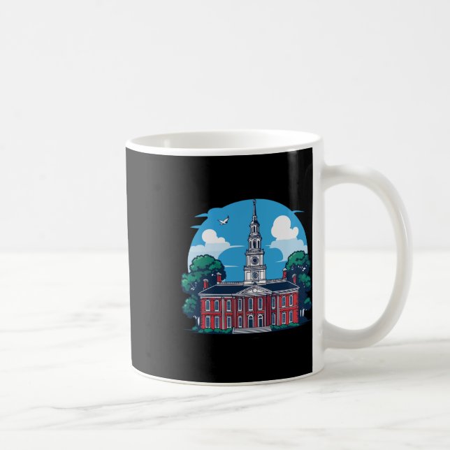 Mug Philadelphie Indépendance Hall Souvenir Long Sleve (Droite)