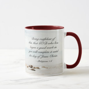 Mug Philippiens 1:6 DIEU qui a commencé un bon travail