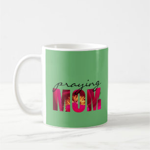 Mug Philippiens 4:13 Prier Maman Personnalisé Rose Flo