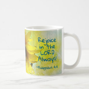 Mug Philippiens 4:4 Réjouissez-vous toujours dans le S