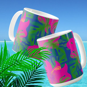 Mug Philodendron Hibiscus Tropical Tropical