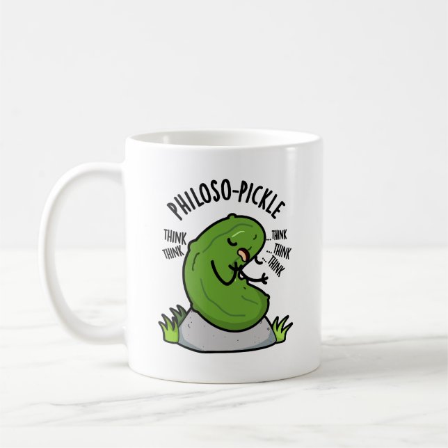 Mug Philoso pickle drôle Pickle Pun (Gauche)