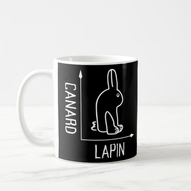 Mug Philosophe du canard de lapin Wittgenstein (Gauche)