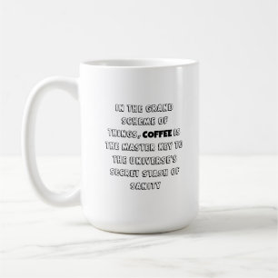 Mug Philosophie du café de charme Humour