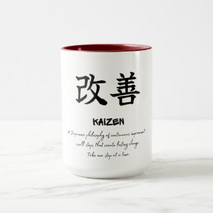 Mug Philosophie japonaise Kaizen Café à l'état d'espri