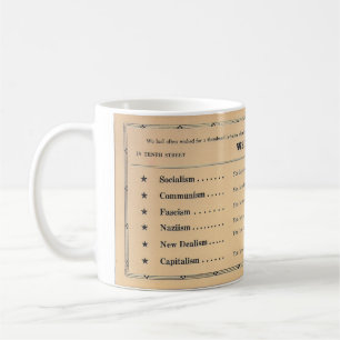 Mug Philosophie politique c.1934 Whit's Cafe