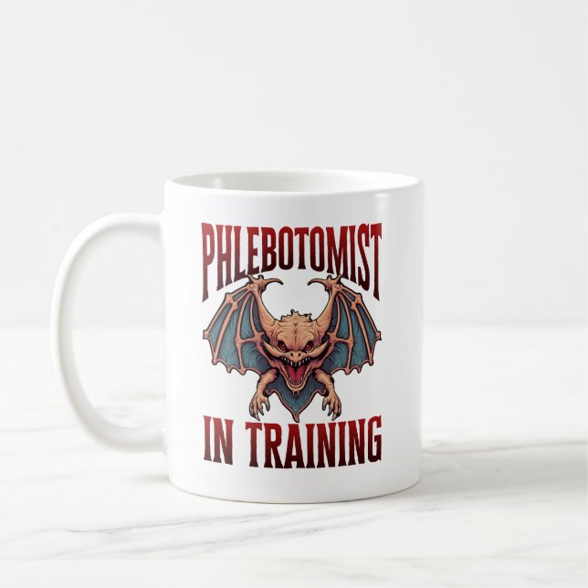Mug Phlebotomist in Training Funny Student Bat (Gauche)