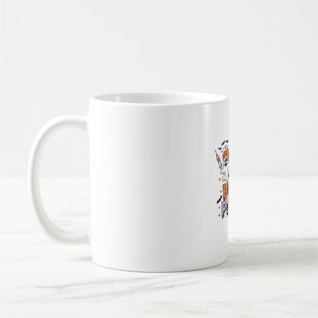 Mug Phlébotomiste Halloween Tech de laboratoire médica (Gauche)