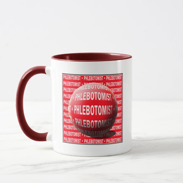 MUG PHLÉBOTOMISTE SPHÈRE GOUTTE SANGUINE (Gauche)
