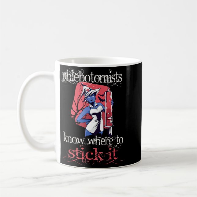 Mug Phlébotomiste Technicien de phlébotomie Agence gou (Gauche)